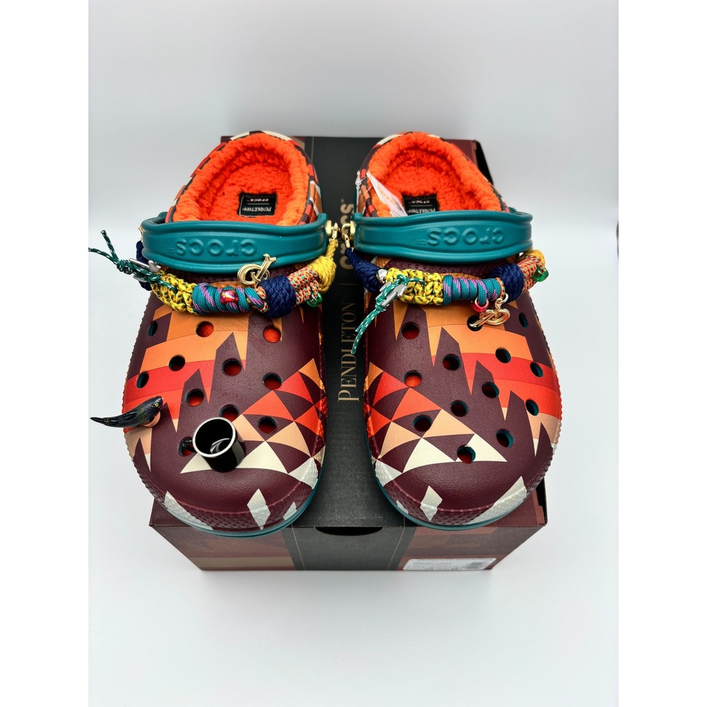 Pendleton x Crocs Classic Lined Clog Multi Geometric M9 W11 213806-90H NEW